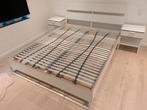 IKEA Malm bed 160 cm en 2 nachtkastjes, Enlèvement, Blanc, 160 cm