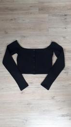 Zwarte crop top van Zara, Vêtements | Femmes, Tops, Zara, Taille 36 (S), Noir, Manches longues