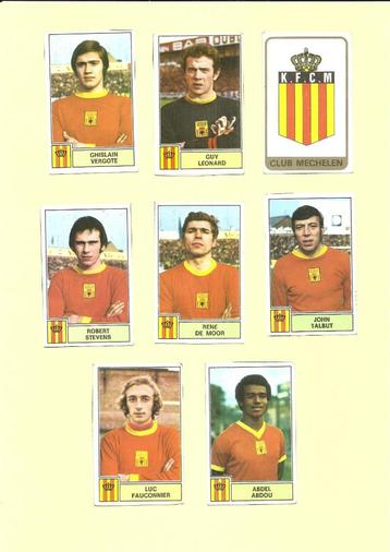 Panini 1972-1973 - KV Mechelen - 8 stickers (recups) beschikbaar voor biedingen