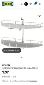IKEA UTRUSTA, aménagements coulissant élément d'angle 128 cm, Maison & Meubles, Enlèvement