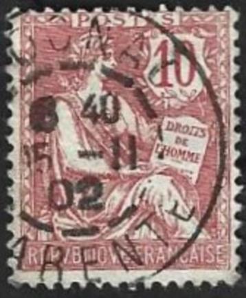 1 Postzegel Frankrijk 1902 Allegorie (Type Mouchon) beschikbaar voor biedingen