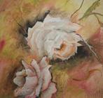 2 x schilderij rozen, olieverf op doek, nieuw., Enlèvement