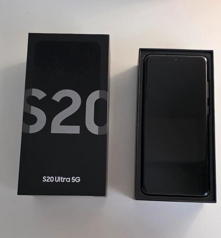 Samsung galaxy S20 ultra 5G + 18 hoesjes + screenprotector, Telecommunicatie, Mobiele telefoons | Samsung, Gebruikt, Galaxy S20