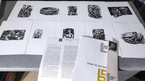 De bladen voor de grafiek Frank-Ivo Van Damme, Boeken, Kunst en Cultuur | Beeldend, Ophalen of Verzenden