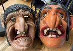 Koopje 220 euro Stel oude Viejo y Vieja maskers, Mexico, Antiek en Kunst, Kunst | Niet-Westerse kunst, Ophalen of Verzenden