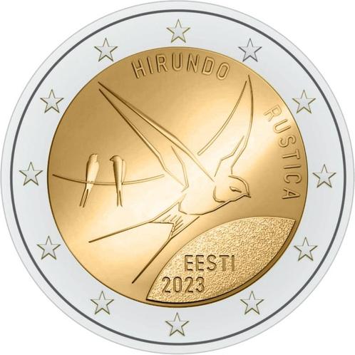 2 euros Estonie 2023 - Hirondelle rustique (UNC), Timbres & Monnaies, Monnaies | Europe | Monnaies euro, Monnaie en vrac, 2 euros