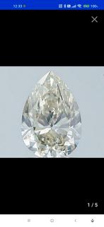 Diamant poire certifié GIA 1 ct M/SI1, Comme neuf, Enlèvement ou Envoi