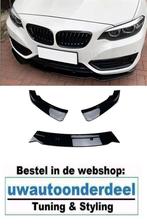 Sportline Spoiler Splitter Glans Zwart Voor Bmw 2 Serie F22, Verzenden