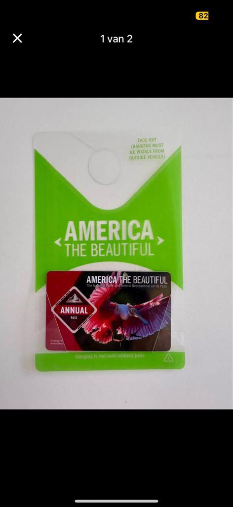 Annual Pass National Parks USA, Tickets en Kaartjes, Recreatie | Overige, Drie personen of meer, Overige typen