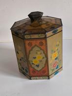 Antiek achthoekig blik, Verzamelen, Blikken, Ophalen of Verzenden