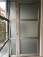 Inkomdeur met vaste zijwaaier, Doe-het-zelf en Bouw, Ophalen, Glas, 120 cm of meer, 215 cm of meer