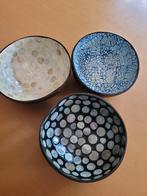 lot van 3 aperitief schaaltjes Petit pot, Overige materialen, Ophalen of Verzenden, Zo goed als nieuw, Kom(men)