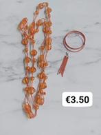 Setje juweeltje, Handtassen en Accessoires, Kettingen, Ophalen of Verzenden, Nieuw, Oranje, Overige materialen