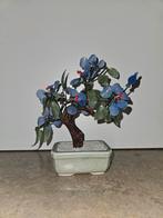 Vintage bonsai boompje van jadeglas gemaakt, Antiek en Kunst, Antiek | Overige Antiek, Ophalen of Verzenden