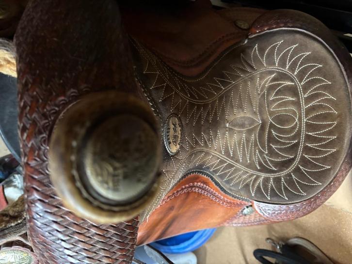 Billy Cook 16 inch Western zadel + toebehoren, Dieren en Toebehoren, Paarden en Pony's | Zadels, Gebruikt, Western, Ophalen