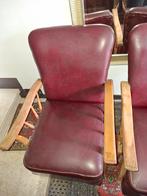 Clubzetels, jaren 1960-70 bordeau skai leder, perfecte staat, Huis en Inrichting, Fauteuils, Ophalen