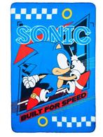 Sonic Fleece Deken - Built for Speed - Fleecedeken, Blauw, Nieuw, Ophalen of Verzenden, Deken of Dekbed