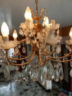 Lustre gouttes d'eau 2 étages parfait état, Ophalen