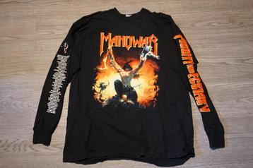 3 t-shirts de tournée de Manowar Heavy Metal - XL