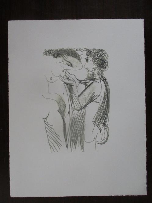 Picasso erotische Litho uit " Le Gout du Bonheur", Antiquités & Art, Art | Lithographies & Sérigraphies, Enlèvement ou Envoi