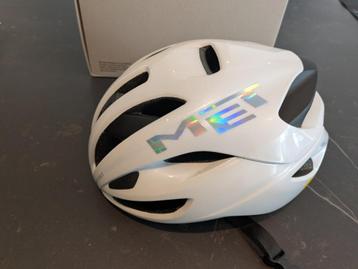 MET Rivale MIPS Race Fietshelm Wit/Mat Wit (M) beschikbaar voor biedingen