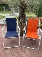 Twee klapstoeltjes perfecte staat, Huis en Inrichting, Stoelen, Ophalen, Twee, Blauw, Klassiek