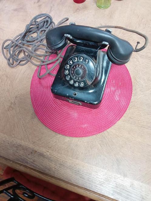Oude Siemens-telefoon 1951 antiek, Telecommunicatie, Vaste telefoons | Niet Draadloos, Niet werkend, Bakeliet, Ophalen of Verzenden