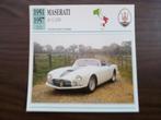 Maserati -Fiches Edito Service période construction1951-1971, Collections, Comme neuf, Enlèvement ou Envoi, Voitures