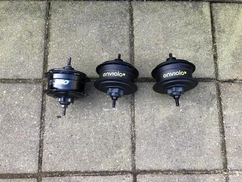3 x NuVinci naven 2x NIEUW ENVIOLA en 1 N330 gebruikt, Fietsen en Brommers, Fietsaccessoires | Fietsverlichting, Nieuw, Ophalen of Verzenden