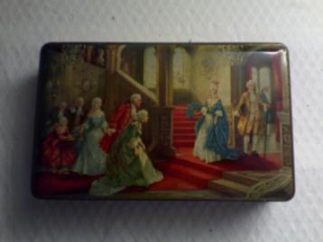 Vintage jaren '50 blik beschikbaar voor biedingen