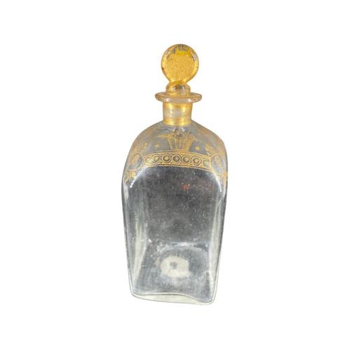 Flacon en verre du 18e siècle doré à la main - Allemagne, Antiquités & Art, Antiquités | Verre & Cristal, Enlèvement ou Envoi