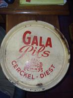 Gala Pils Diest : emaille plateau, Verzamelen, Biermerken, Ophalen of Verzenden, Gebruikt, Reclamebord, Plaat of Schild