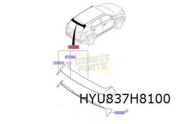 Hyundai Tucson achterklepspoiler (bovendeel) (9/15-11/18) (T