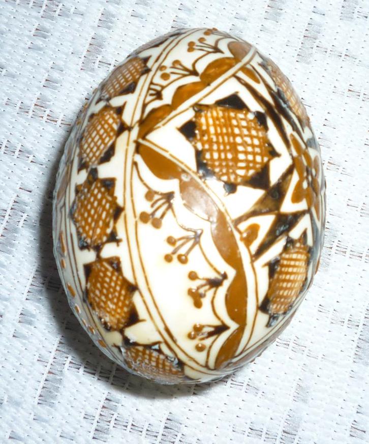 Œuf décoré à la main – pysanka ukrainienne – avec socle, Collections, Collections Animaux, Neuf, Autres types, Enlèvement ou Envoi