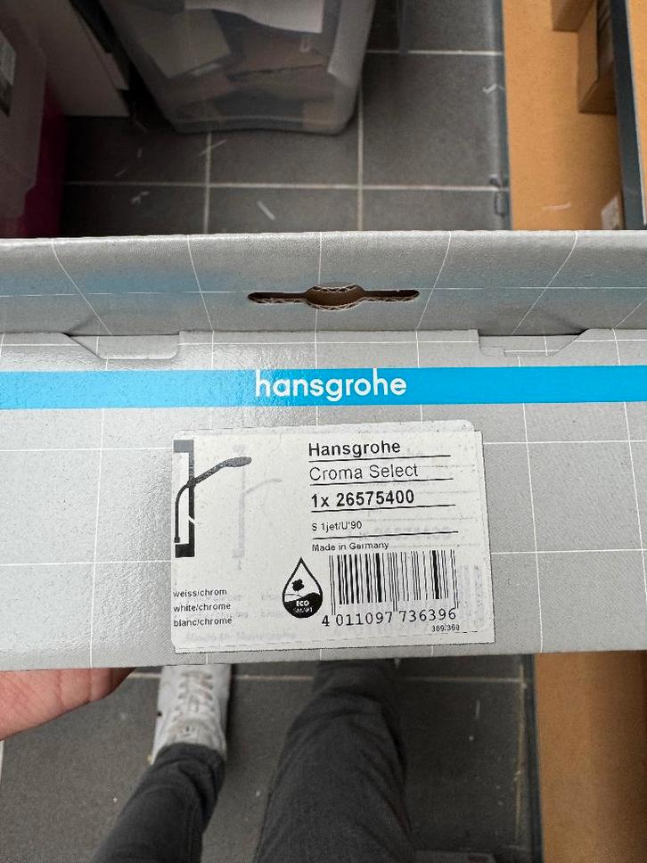 douchestang met douchekop, Bricolage & Construction, Sanitaire, Neuf, Douche, Chrome, Enlèvement