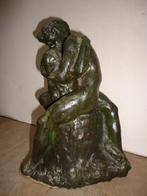 Jacques LALOUX 1930 Liège le baiser sculpture en terre cuite, Antiquités & Art, Enlèvement