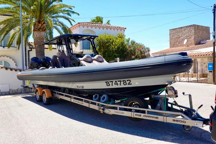 Bernico, Watersport en Boten, Speedboten, Zo goed als nieuw, Benzine, 200 pk of meer, Polyester, Buitenboordmotor, Ophalen