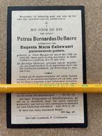 Gendarm/Rijskwachter Dhr Petrus De Baere  Sinte-Margriete, Ophalen of Verzenden, Bidprentje