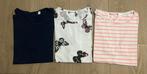 3 T-shirts C&A, maat 146-152, Fille, C & A, Chemise ou À manches longues, Utilisé