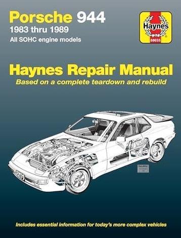 Porsche 944 Haynes manual vraagbaak handleiding  beschikbaar voor biedingen