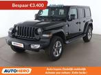 Jeep Wrangler 2.0 TGDi Sahara (bj 2020, automaat), Auto's, Jeep, 4 deurs, Zwart, Leder, 5 zetels
