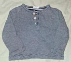 Boutchou T-shirt met gestreepte knopen 6-9 maanden, Kinderen en Baby's, Ophalen of Verzenden, Gebruikt, Bout'chou, Jongen of Meisje