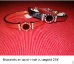 Bracelets en acier inoxydable neufs, Handtassen en Accessoires, Armbanden, Nieuw, Goud, Staal