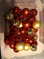 EURODEAL: doos met 40tal kerstballen goud & Rood, Diversen, Ophalen of Verzenden, Nieuw