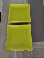 12 assiettes vert anis (20x20 cm), neuve
