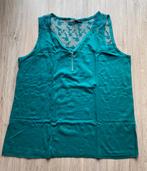 Groene top met kant en rits, Kleding | Dames, Topjes, Groen, Gedragen, C&A, Maat 38/40 (M)