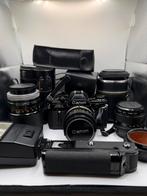 Canon AE-1 complete set – volledig werkend – analoge camera, Ophalen of Verzenden, Zo goed als nieuw, Spiegelreflex, Canon