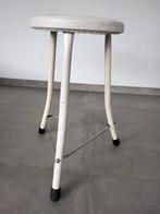70s vintage tripod metalen kruk tabouret Brabantia, Ophalen of Verzenden, Gebruikt