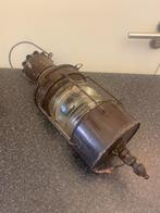 Scheepslamp Ankerlicht ( bewerkt ) ( geverfd ) metalen., Verzamelen, Ophalen of Verzenden, Zo goed als nieuw