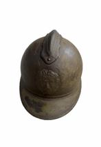 Wo1 ABBL Belgische Adrian helm M15 met stamnummer, Verzamelen, Ophalen of Verzenden